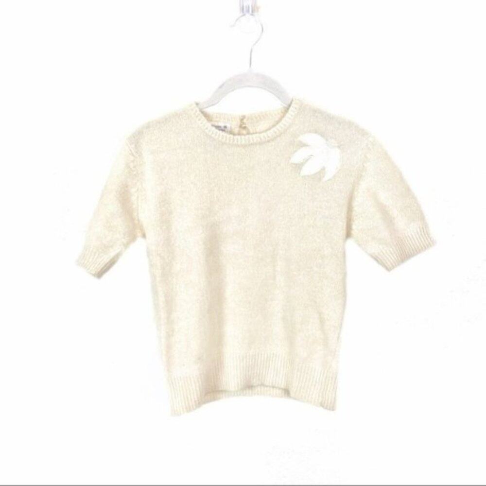 Lambswool & Angora Sweater Girl Sweater Vintage Coronia Cream Size Medium M
